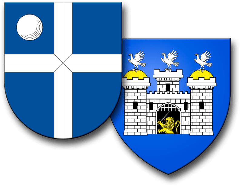 Wappen Bruchsal und Sainte Ménehould